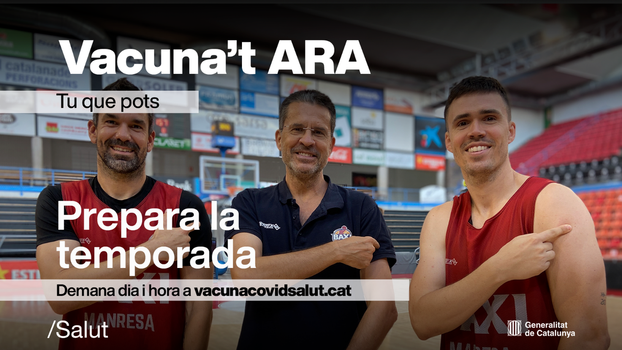 Salut and BAXI Manresa call on the public to prepare for the season and get vaccinated now