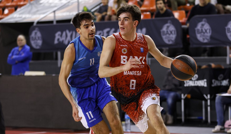 BAXI Manresa B remains strong and decisively defeats CBU Lloret in the Nou Congost