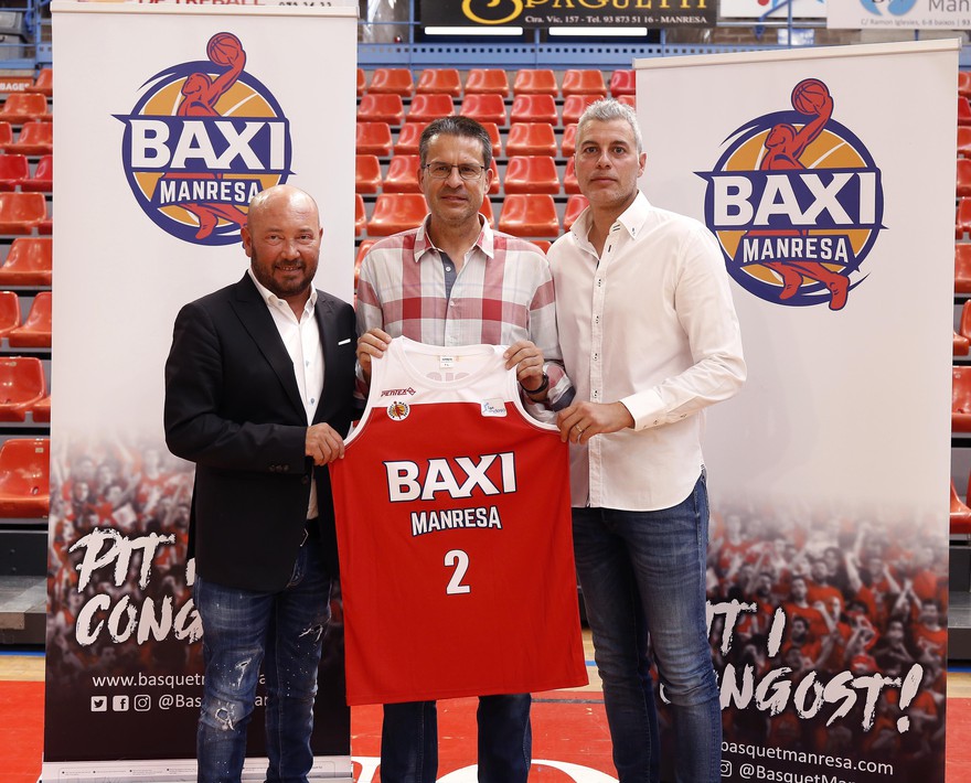 Pedro Martinez, presented as BAXI Manresa's new coach with great expectation