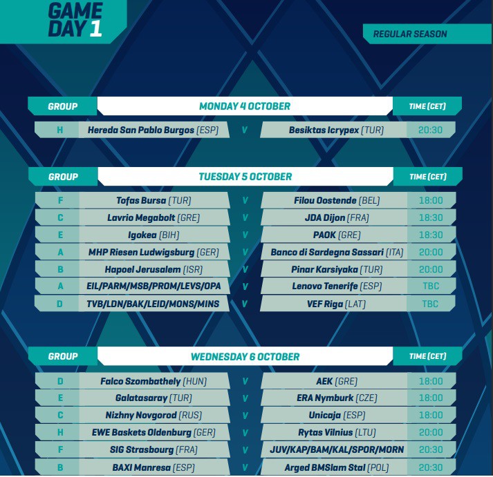 BAXI Manresa already knows the calendar of the first phase of the BCL