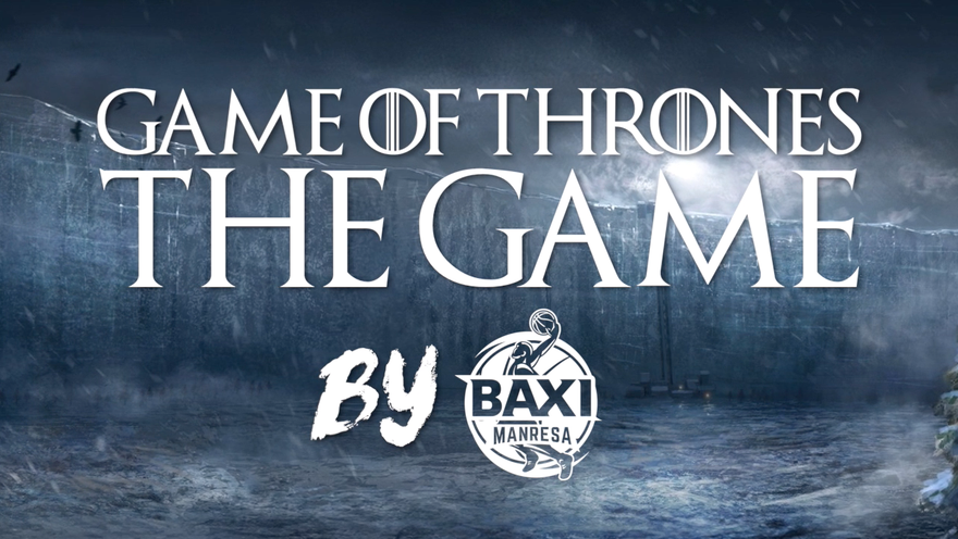 Los jugadores del BAXI Manresa plantean un juego sobre "Juego de Tronos"