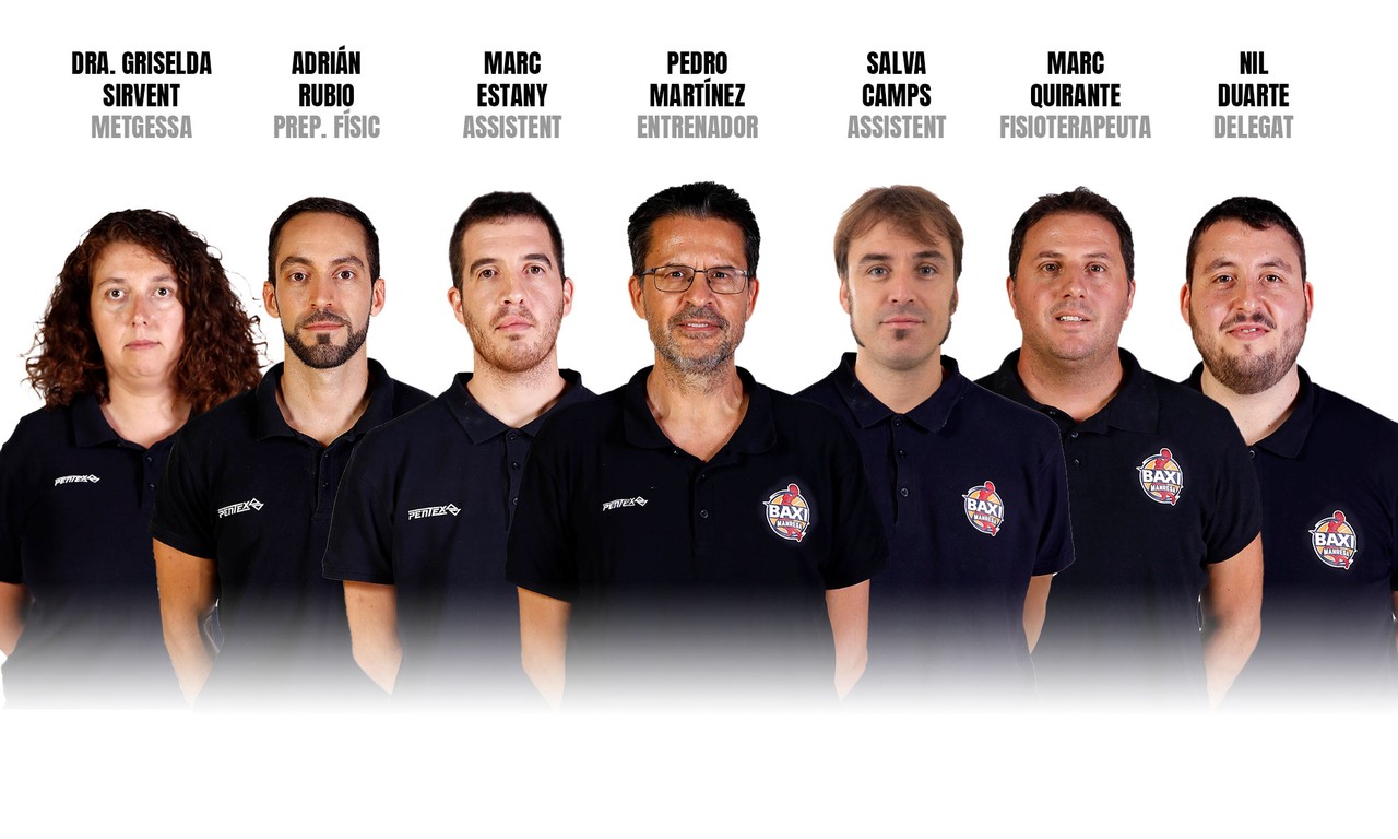 BAXI Manresa's coachin staff is ready for the 2020-2021 season