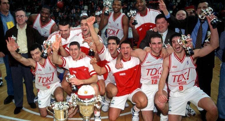 El BAXI Manresa celebra el 25è aniversari de la Copa del Rei del 'TDK' a Múrcia