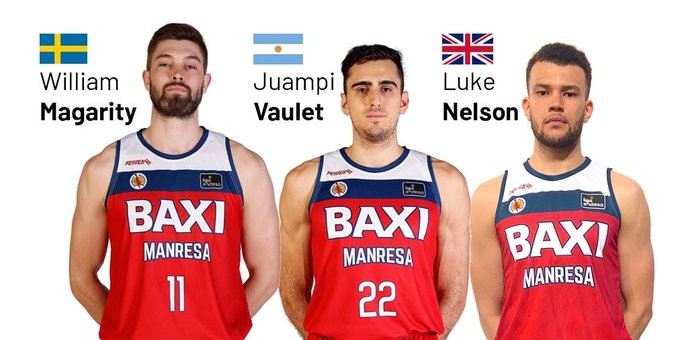 Tres jugadors del BAXI Manresa aniran amb les seves seleccions