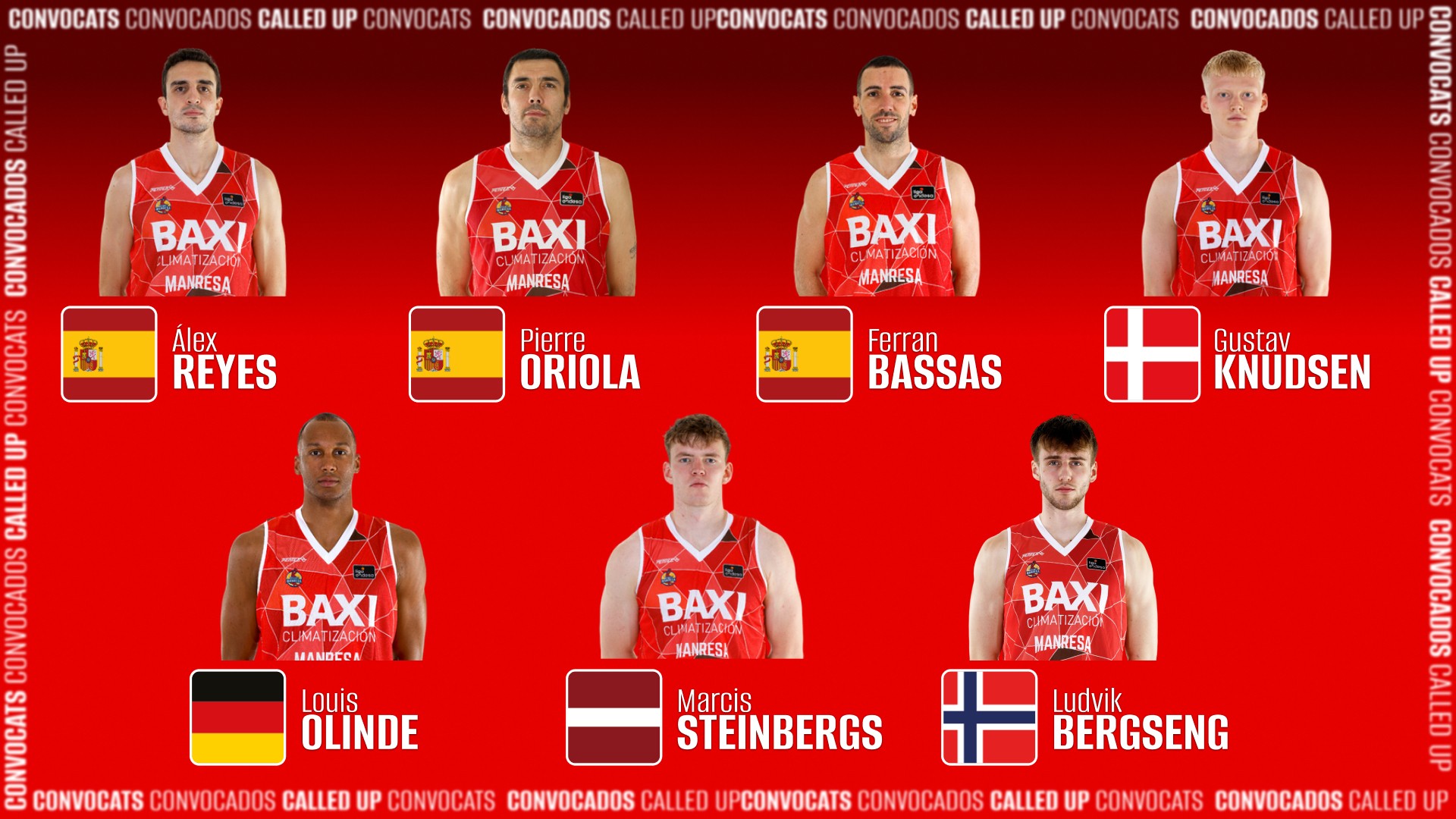 Set jugadors del BAXI Manresa jugaran amb les seves seleccions