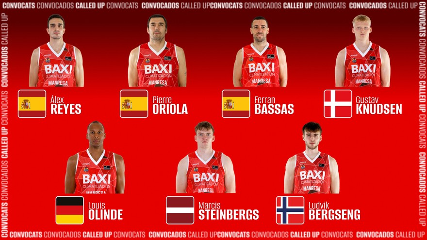 Set jugadors del BAXI Manresa jugaran amb les seves seleccions