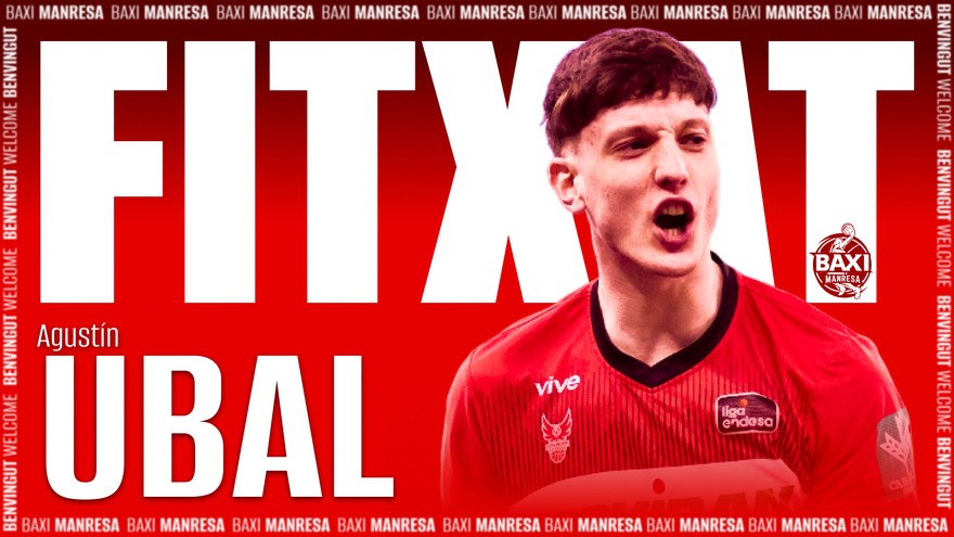 El BAXI Manresa incorpora Agustín Ubal: talent jove en progressió