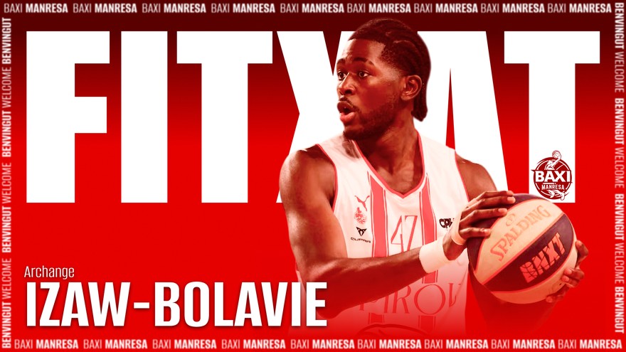 BAXI Manresa's first signing for the 2025-26 season: center Archange Izaw-Bolavie
