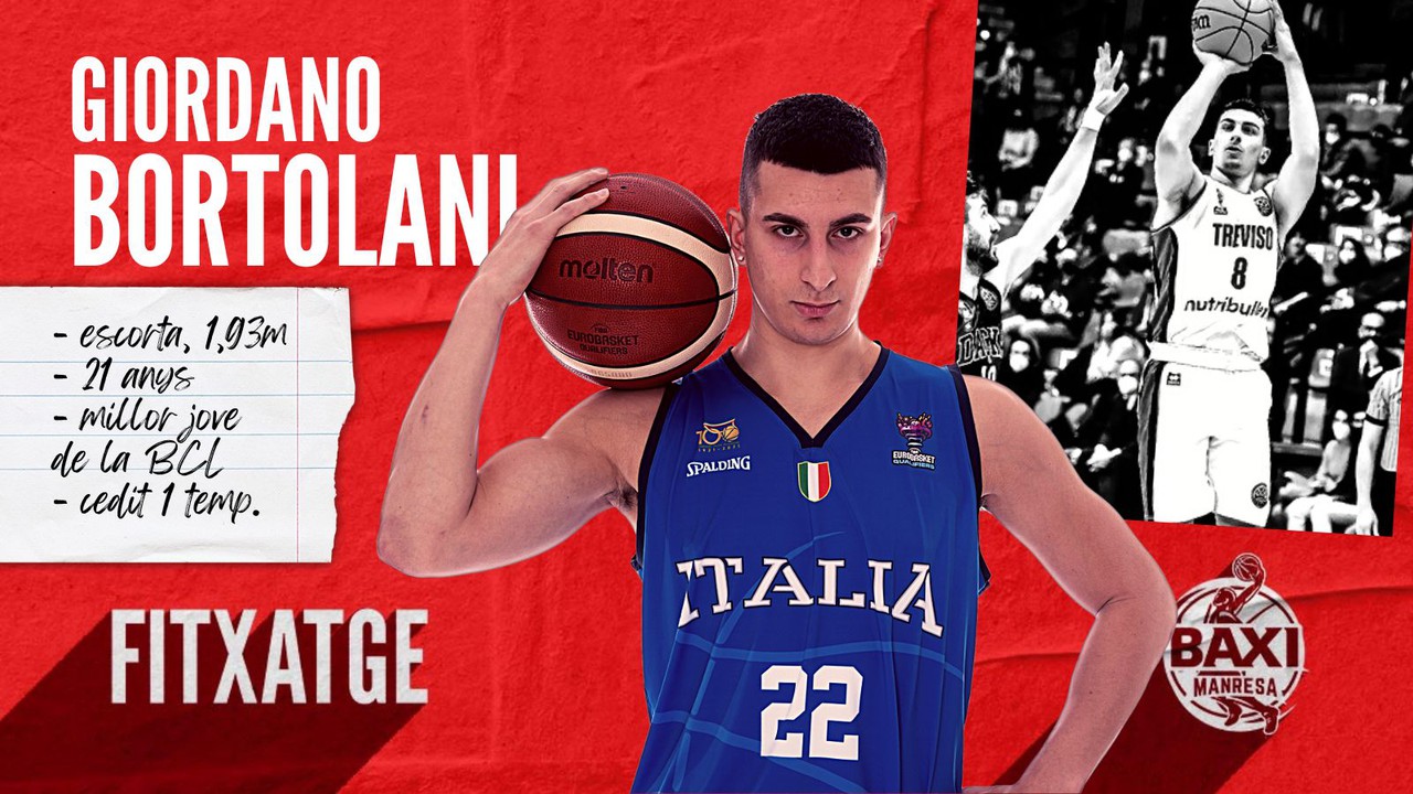 Giordano Bortolani will play for BAXI Manresa next season