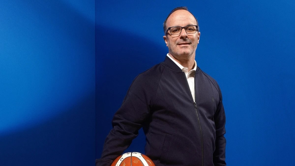 Diego Ocampo and Marcis Steinbergs, present at the Eurobasket