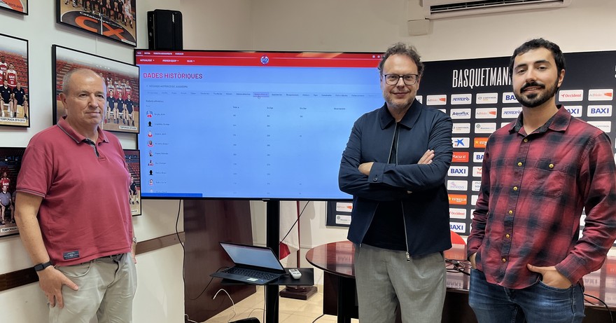 Xavier Prunés i Gerard Castañé dónen al club la seva base de dades