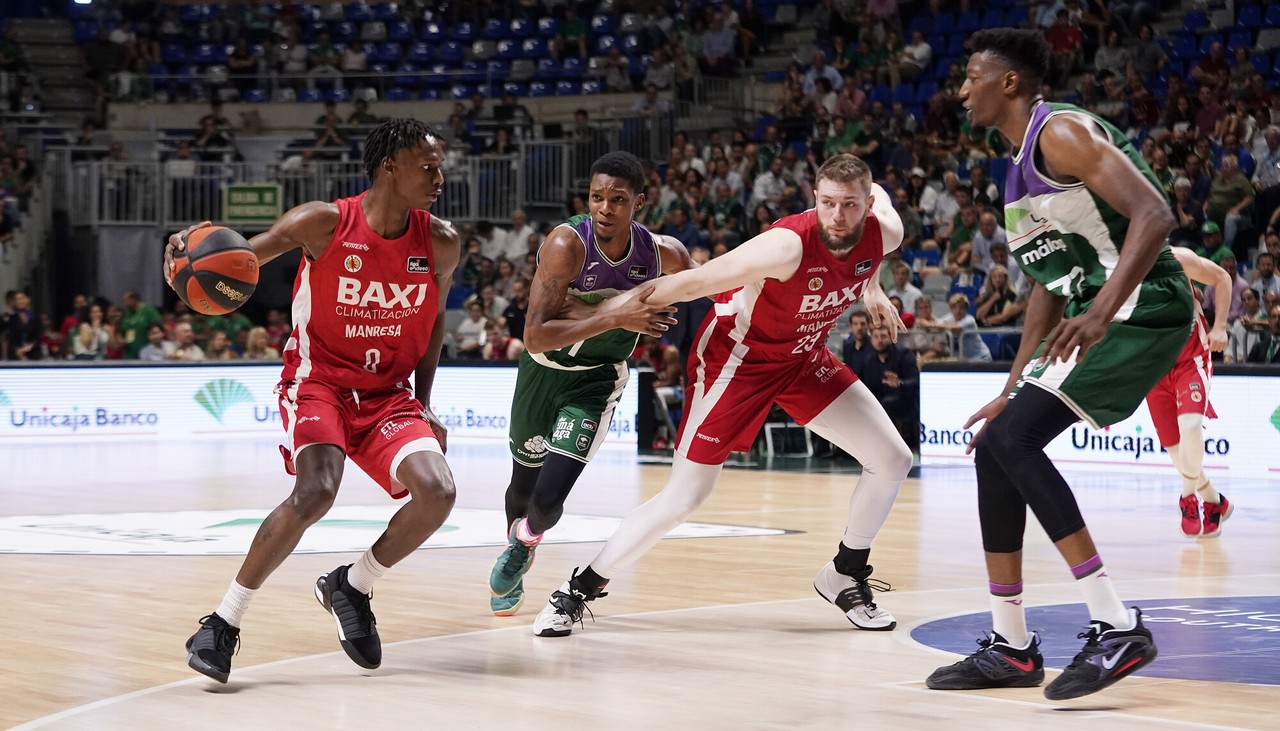 Un buen BAXI Manresa se ve superado por la racha final del Unicaja