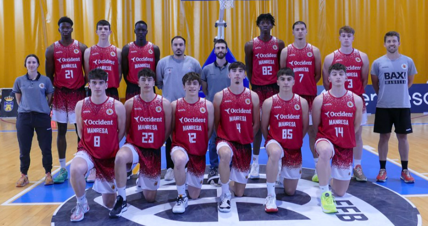 Junior A of Bàsquet Manresa competes in the Spanish Club Championship