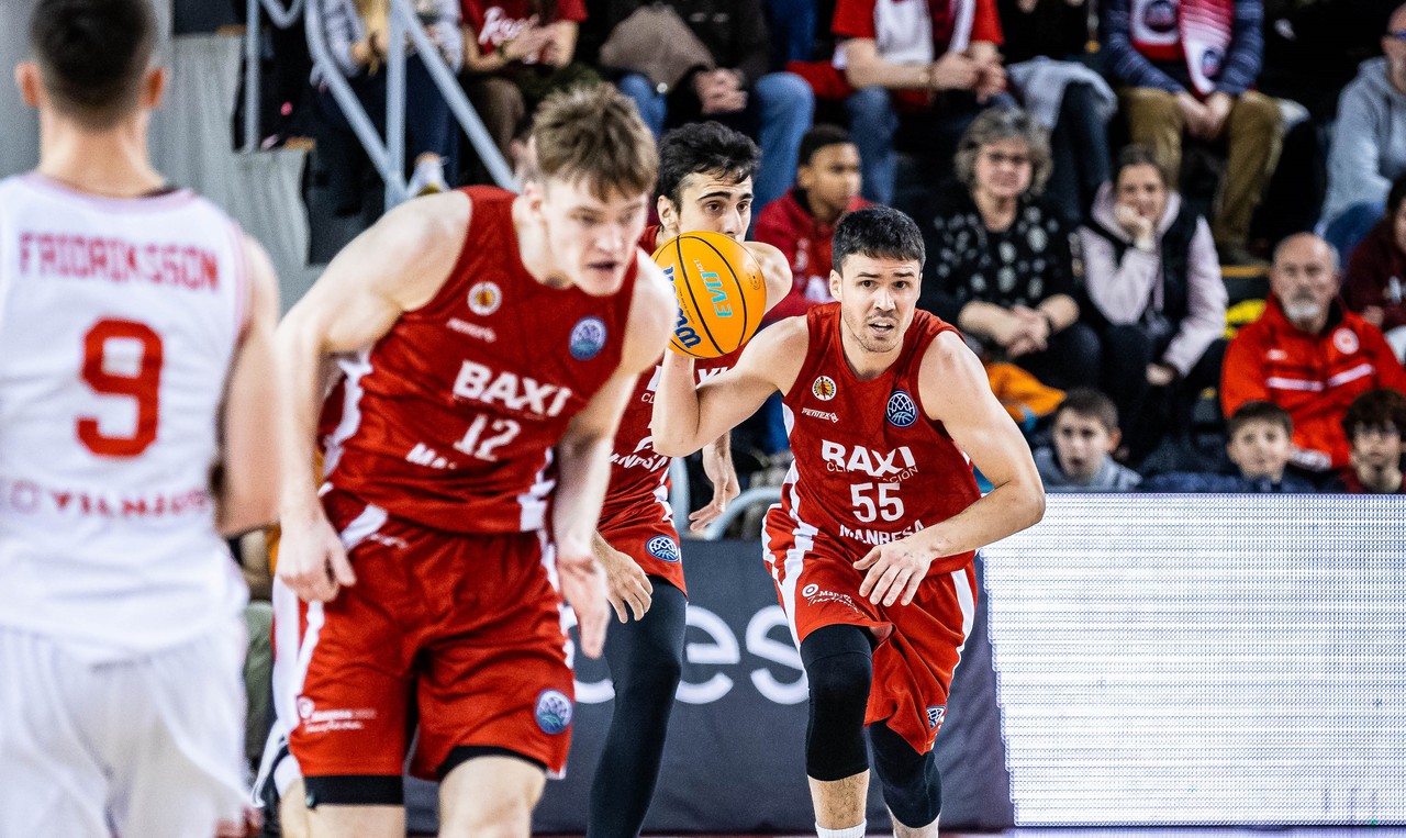 Trabajada victoria del BAXI Manresa para empezar el Top16 ante el Rytas Vilnius