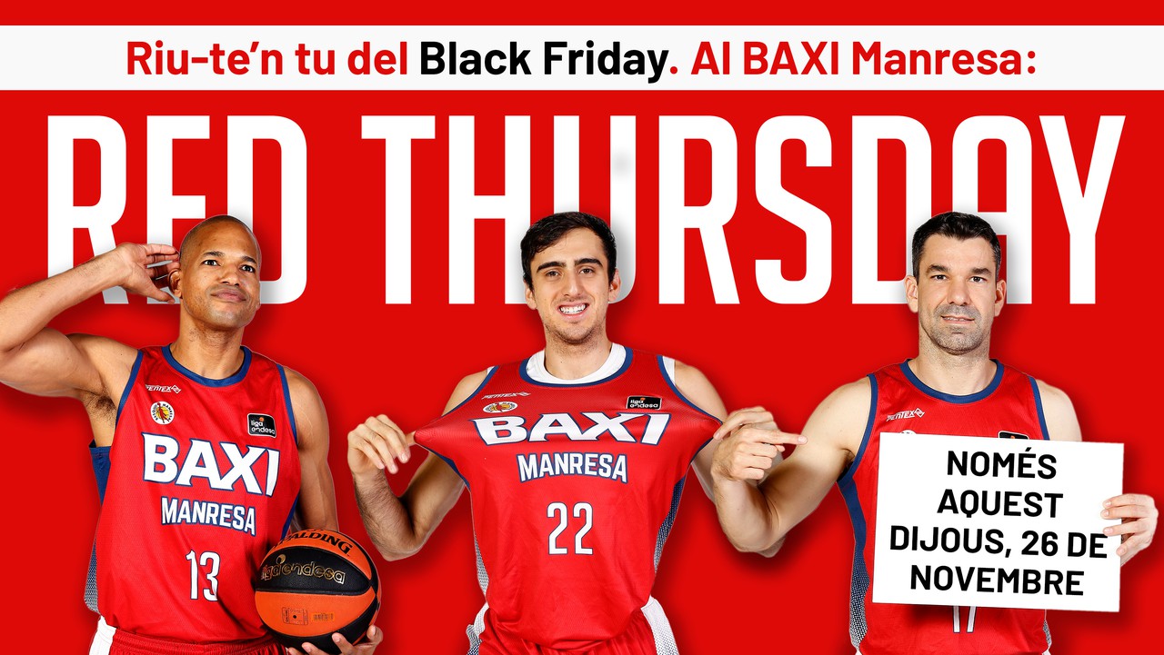 Arriba el #RedThursday a les botigues del BAXI Manresa!