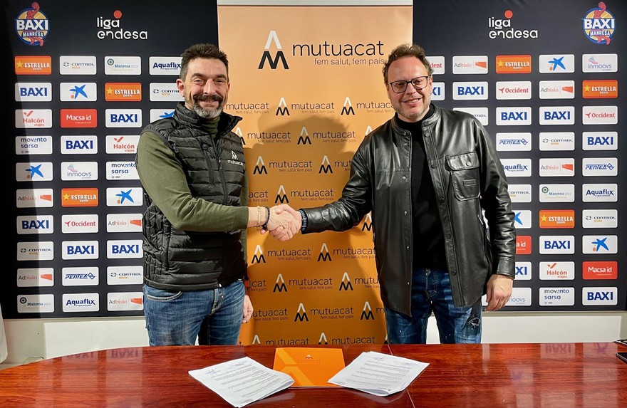 El Bàsquet Manresa y Mutuacat firman un acuerdo de patrocinio
