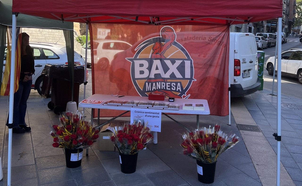 Bàsquet Manresa will have a stall for Sant Jordi