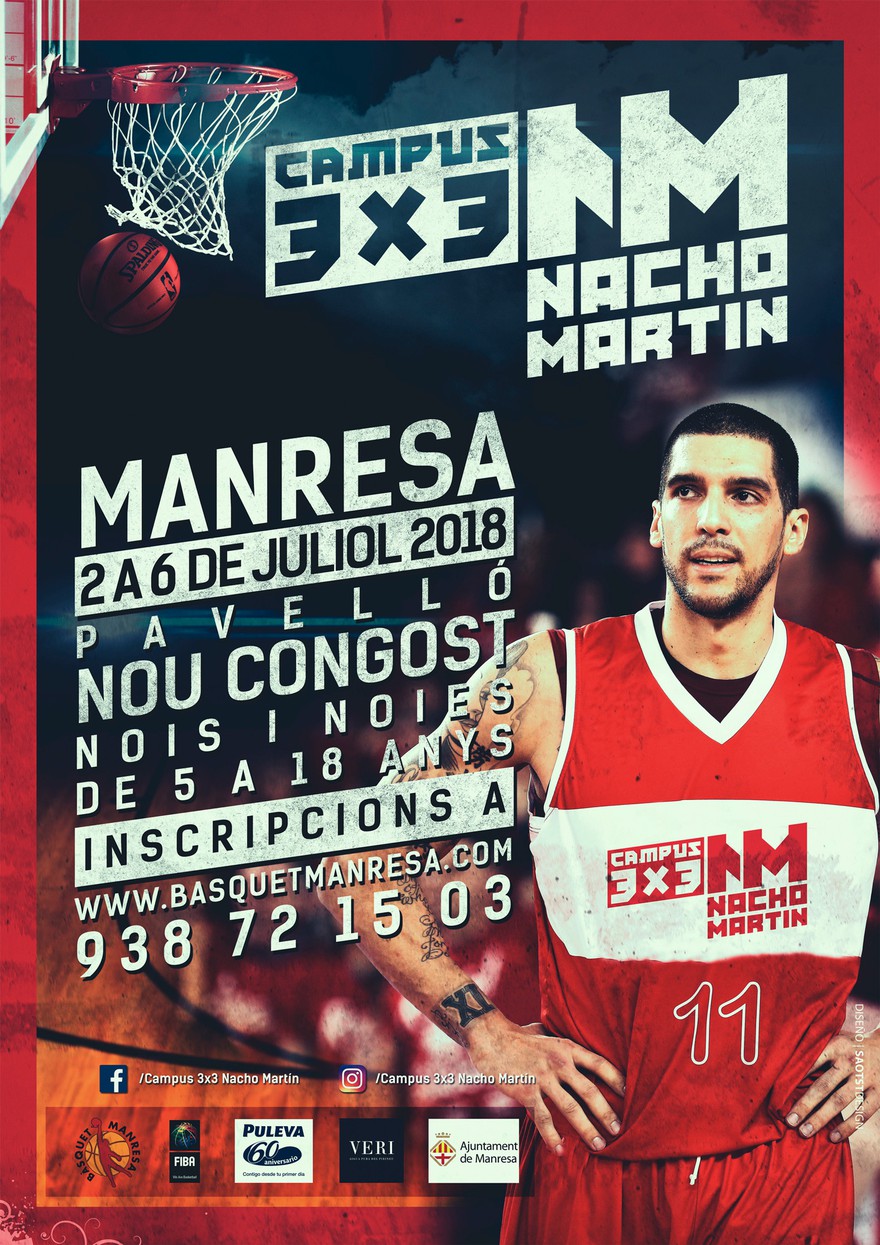 Nacho Martín lleva su Campus 3X3 en Manresa, del 2 al 6 de julio