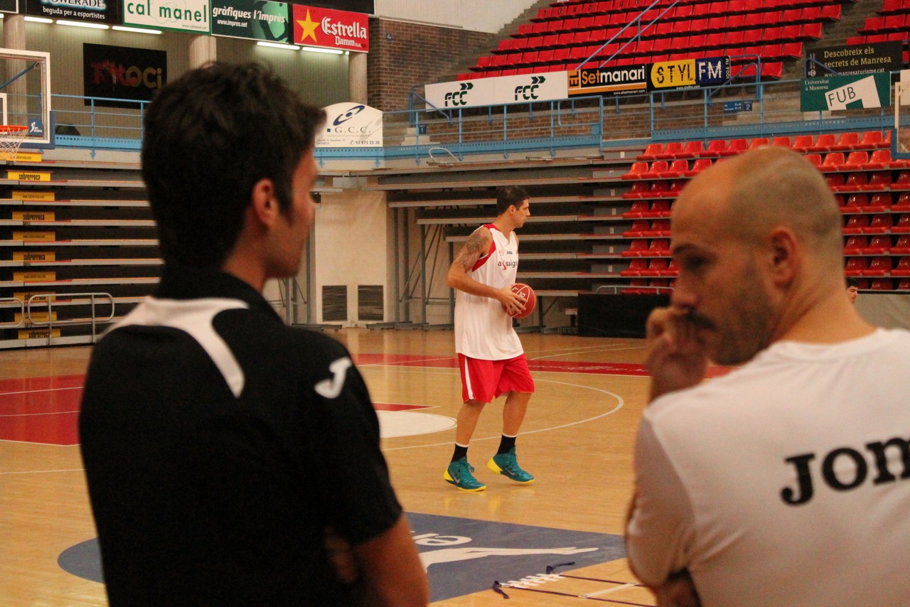 Partit a Balaguer, ja amb el capità