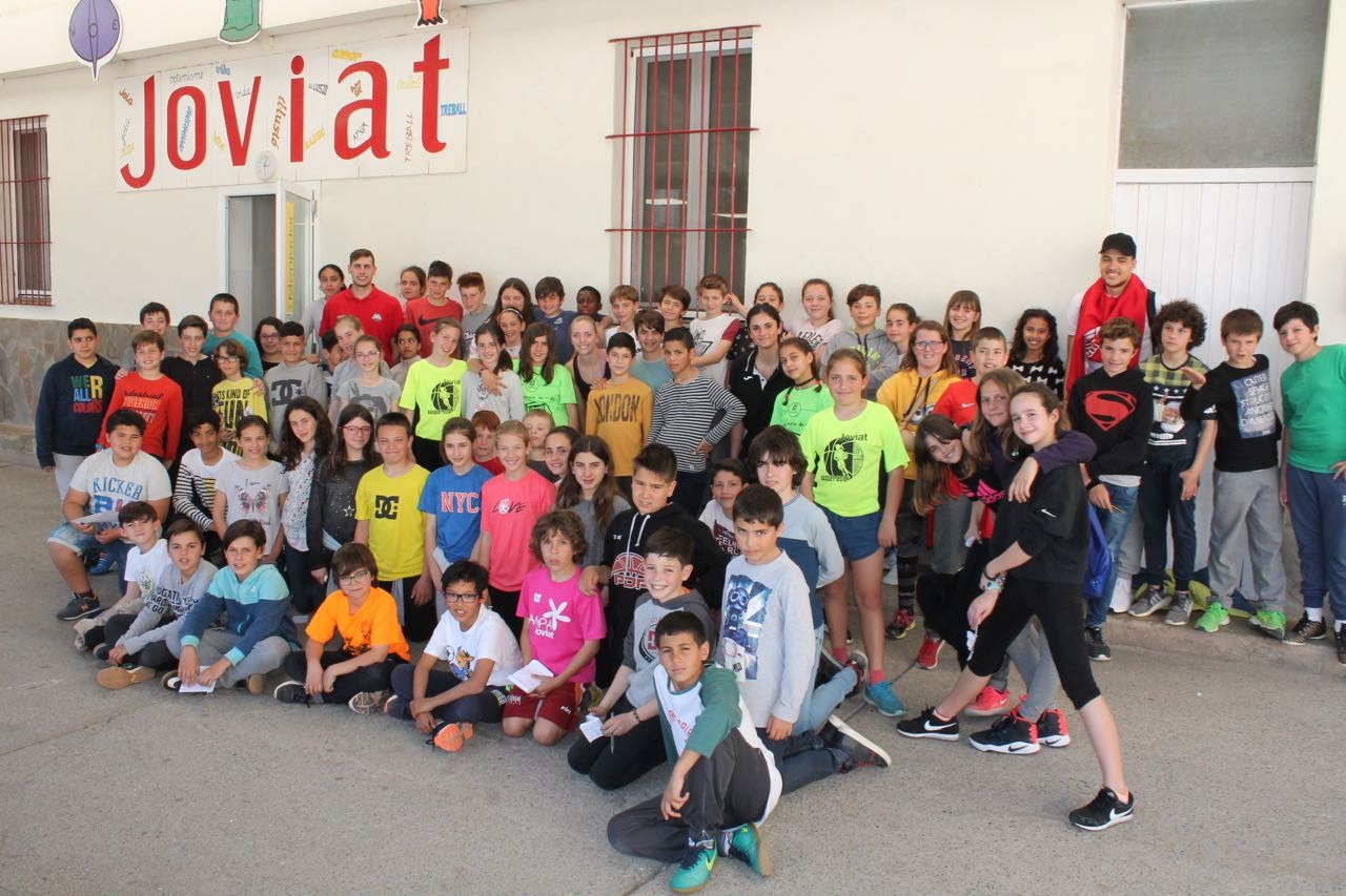 Lundberg i Jou fan una visita conjunta a la Joviat amb dues jugadores de l’equip femení