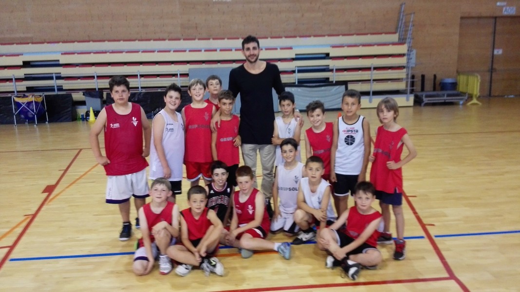 Ricky Rubio, de visita al complex