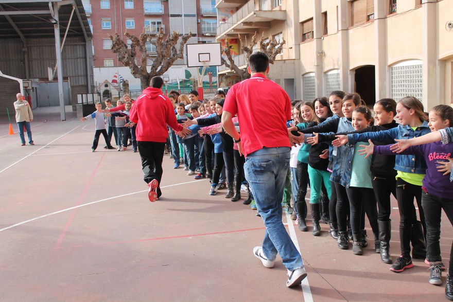 School visit at Les Dominiques, Manresa